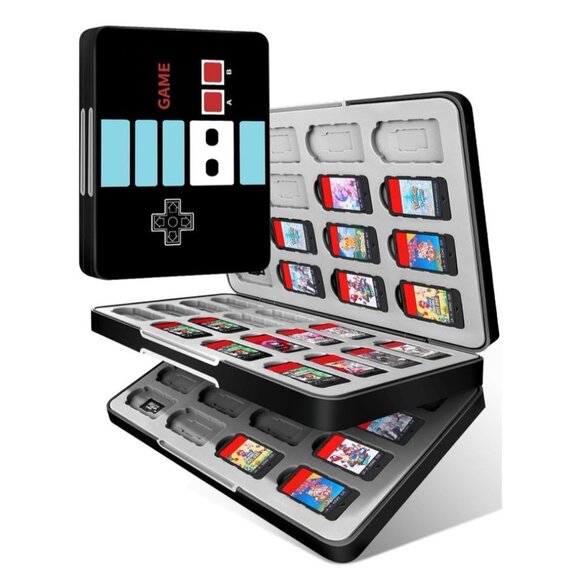 Nintendo Switch Game Card Case 64 Game 64 SD Holder Box for OLED Lite Games New - Picture 1 of 6